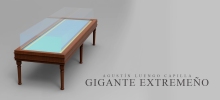 3D de la mesa en la que descansan los restos en el Museo Nacional de Antropología
